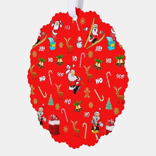 メリークリスマスニースいけな25 12月クリスマス オーナメントカード (左)