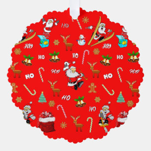 メリークリスマスニースいけな25 12月クリスマス オーナメントカード