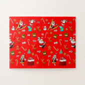 メリークリスマスニースいけな25 12月クリスマス ジグソーパズル (横)