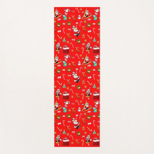 メリークリスマスニースいけな25 12月クリスマス ヨガマット (正面)