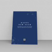 メリークリスマスネイビーブルーフォトコラージュ シーズンカード