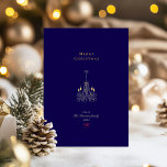メリークリスマスネイビー&金ゴールド スタイリッシュ 箔シーズンカード<br><div class="desc">友人、家族、同僚と共有するのに最適なエレガントデザインとカラーパレッモダントは、シックで洗練されたスタイルを鑑賞する人々に理想的である。この永遠のホリデーカードであなたの季節の願いに思い出に残るフェスティバルtouchを追加！</div>