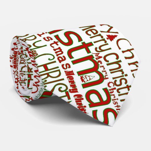 メリークリスマスネクタイ – 両面/大デザイン ネクタイ (ロール)