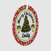 メリークリスマスネームオーナメント オーナメント (正面)