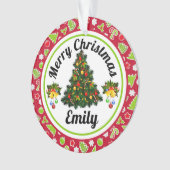 メリークリスマスネームオーナメント オーナメント (正面)