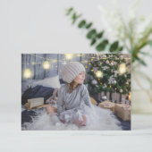 メリークリスマスネームツリーズウッドライトズコテージ 招待状 (スタンド正面)