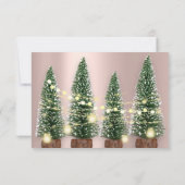 メリークリスマスネームフォトツリーバラライト 招待状 (裏面)