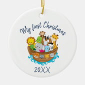 メリークリスマスノアズアークオーナメント セラミックオーナメント (正面)