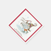 メリークリスマスノルディック格言 パーソナライズされた スタンダードカクテルナプキン (角)