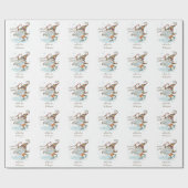 メリークリスマスノルディック格言 パーソナライズされた ラッピングペーパー (フラット)