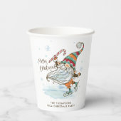 メリークリスマスノルディック格言 パーソナライズされた 紙コップ (裏面)