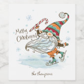 メリークリスマスノルディック格言 ワインラベル (シングルラベル)