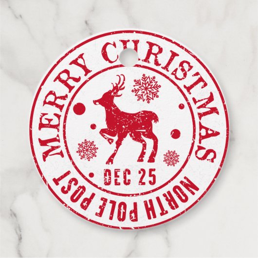 メリークリスマスノースポールポストスタンプ フェイバータグ (裏面)