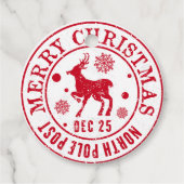 メリークリスマスノースポールポストスタンプ フェイバータグ (正面)