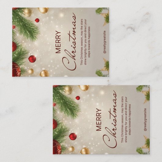 メリークリスマスノートカード ノートカード (正面/裏面)