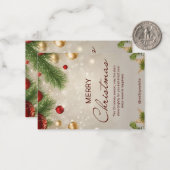 メリークリスマスノートカード ノートカード (正面/裏面インサイチュ)