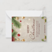 メリークリスマスノートカード ノートカード (裏面)