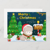 メリークリスマスノートカード ポストカード (正面/裏面)