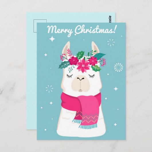 メリークリスマスノートカード ポストカード (正面/裏面)