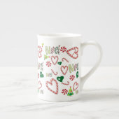 メリークリスマスノールボーン中国マグ ボーンチャイナマグカップ (右)