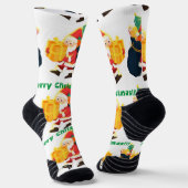 メリークリスマスハイパフォーマンスアスレティッククルー ソックス (傾斜あり)