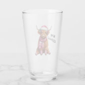 メリークリスマスハイランド牛 タンブラーグラス (裏面)