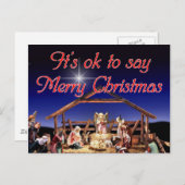 メリークリスマスハガキなんて言っても良い シーズンポストカード (正面/裏面)