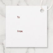 メリークリスマスハスキー犬 フェイバータグ (裏面)