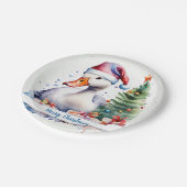 メリークリスマスハットフェスティバルグース –  ペーパープレート (アングル)