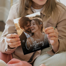 メリークリスマスハッピーカップルカスタムの写真 シーズンカード