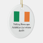 メリークリスマスハッピーニューイヤルアイリッシュオーナメント セラミックオーナメント (右)