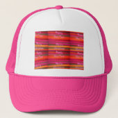 メリークリスマスハッピーニューイヤーのキャンバスカラーデザイン キャップ (正面)