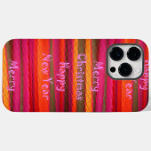 メリークリスマスハッピーニューイヤーのキャンバスカラーデザイン Case-Mate iPhoneケース (裏面 (横))