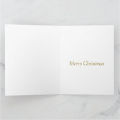 メリークリスマスハッピーニューイヤーのクリスマスオーナメント カード (内部)