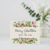 メリークリスマスハッピーニューイヤーはがき シーズンポストカード (スタンド正面)