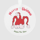 メリークリスマスハッピーニューイヤーオーナメント オーナメント (裏面)