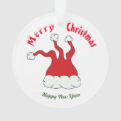 メリークリスマスハッピーニューイヤーオーナメント オーナメント (裏面)
