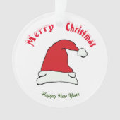 メリークリスマスハッピーニューイヤーオーナメント オーナメント (正面)