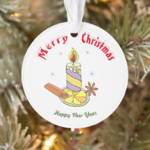 メリークリスマスハッピーニューイヤーオーナメント