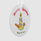 メリークリスマスハッピーニューイヤーオーナメント オーナメント (正面)