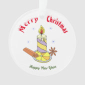 メリークリスマスハッピーニューイヤーオーナメント オーナメント (正面)