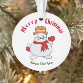 メリークリスマスハッピーニューイヤーオーナメント オーナメント