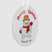 メリークリスマスハッピーニューイヤーオーナメント オーナメント (正面)