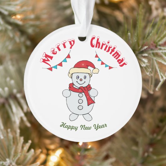 メリークリスマスハッピーニューイヤーオーナメント オーナメント (ツリー)