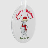 メリークリスマスハッピーニューイヤーオーナメント オーナメント (正面)