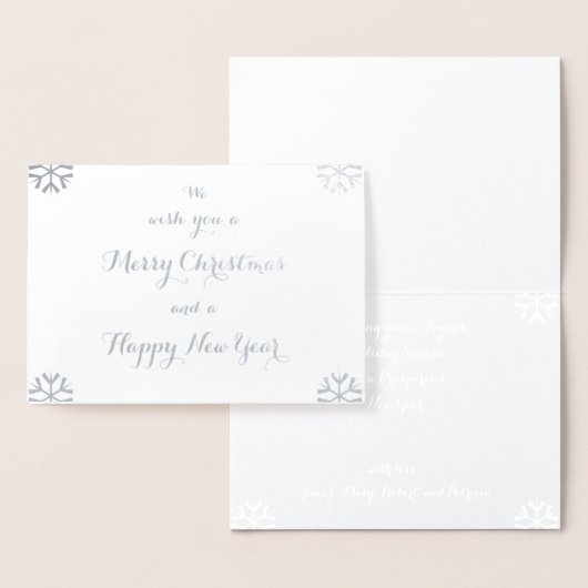 メリークリスマスハッピーニューイヤーカスタムの休日 箔カード (ディスプレー)