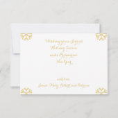 メリークリスマスハッピーニューイヤーカスタムホリデーカード 招待状 (裏面)