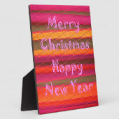 メリークリスマスハッピーニューイヤーカラーデザイン フォトプラーク (側面)