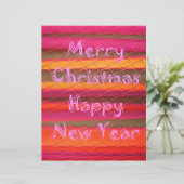 メリークリスマスハッピーニューイヤーカラーデザイン レターヘッド (スタンド正面)