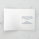 メリークリスマスハッピーニューイヤーグリーティングフォトカード シーズンカード (内部)